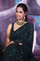 Meenakshi Chaudhary Black Saree Photos
